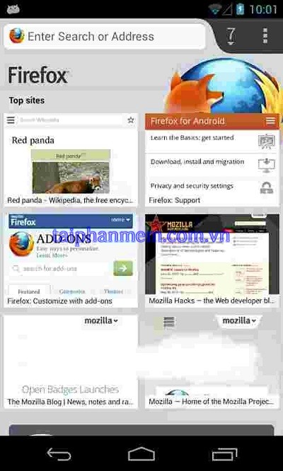 Tải phần mềm Mozilla Firefox cho Android miễn phí