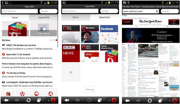 tải phần mềm Opera Mini cho Android miễn phí