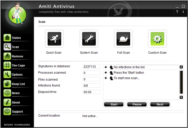 Tải phần mềm Amiti Antivirus cho windows