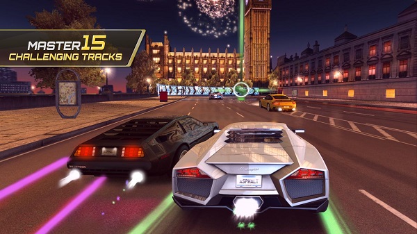 Asphalt 8 high-speed racing game on Windows Phone