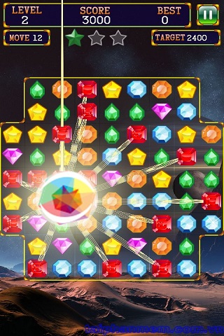 Game xếp kim cương Jewels Deluxe cho Android