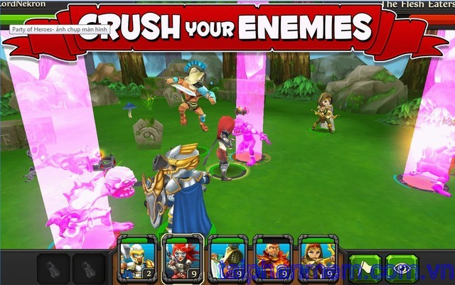 Party of Heroes Game anh hùng hội ngộ trên Android