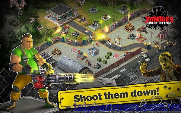 Zombies: Line of Defense Free Game Zombie tactical shot on Android