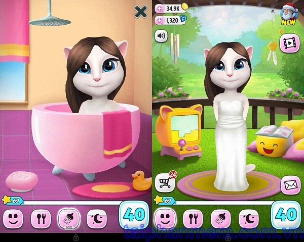 Angela Game Talking cat chat with Angela on Android