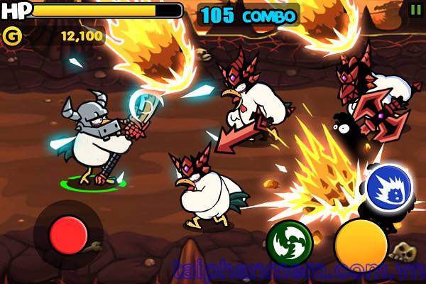 Chicken Revolution: Warrior for Android uprising of species Chickens