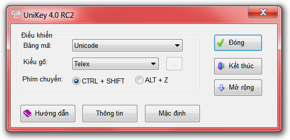 Download Unikey - Bộ gõ Tiếng Việt phổ biến nhất trên Windows, hỗ trợ gõ tiếng Việt có dấu.