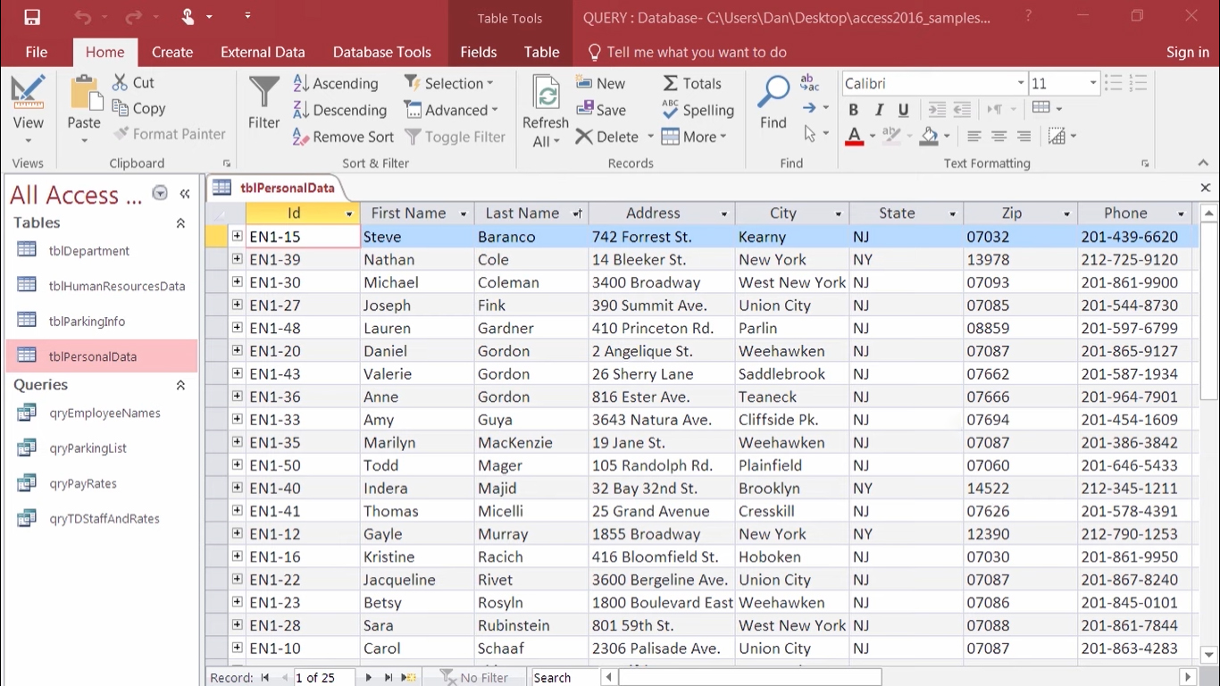 Ms Access Boobare