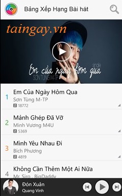 Zing Mp3 for Windows Phone