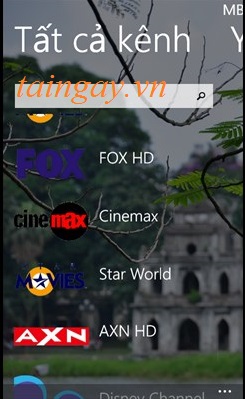 vnTV for Windows Phone