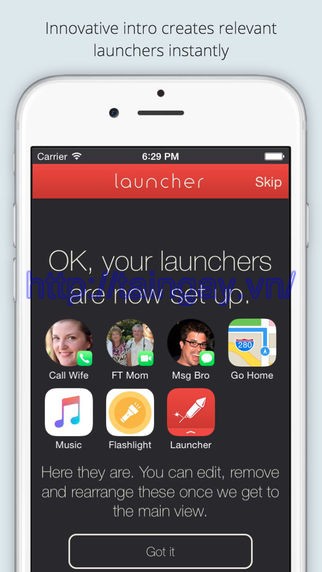 Launcher cho iOS