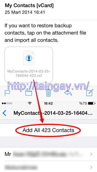 My Contacts Backup for iOS