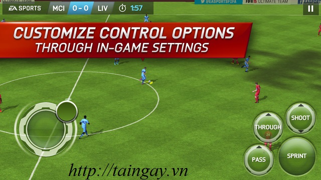 Interface to play Fifa 2015