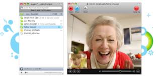 Video call with Skype 