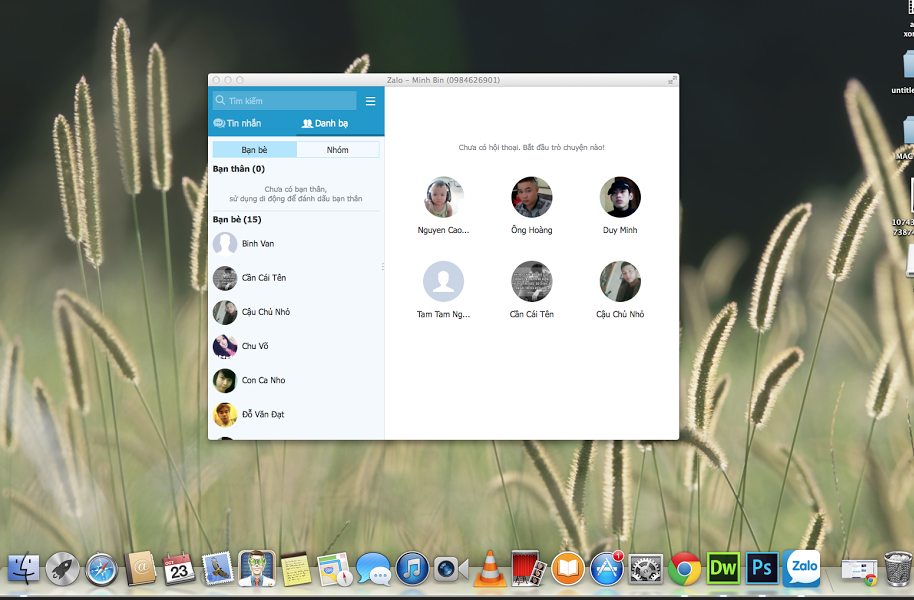 Zalo on Mac OS X