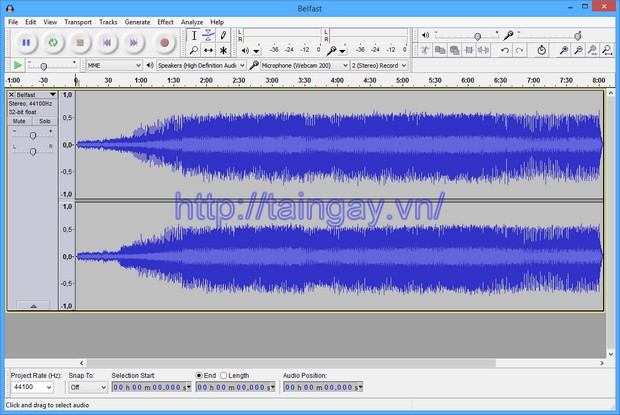 Audacity trên Windows