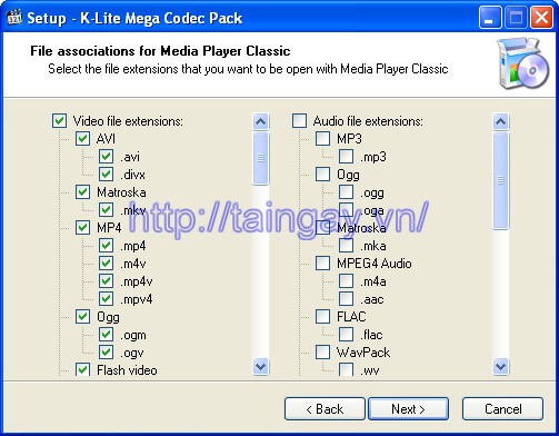 K-Lite Mega Codec Pack phiên b?n m?i nh?t
