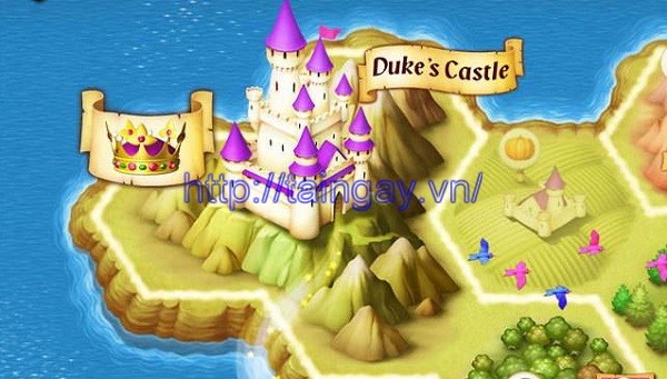 Lâu đài trong game Kingcraft - Puzzle Adventures 