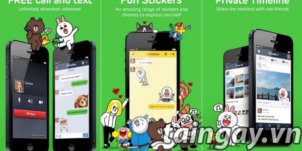 tải phần mềm LINE cho iOS