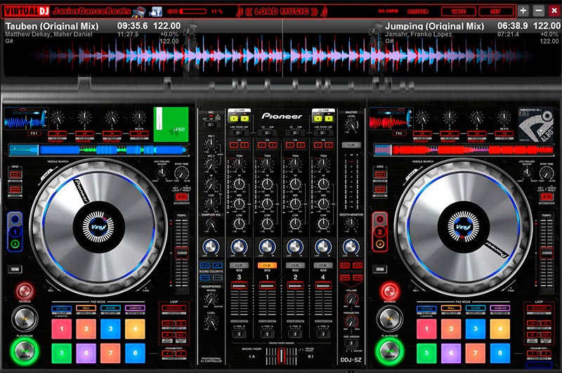 Virtual DJ familiar interface easy to use