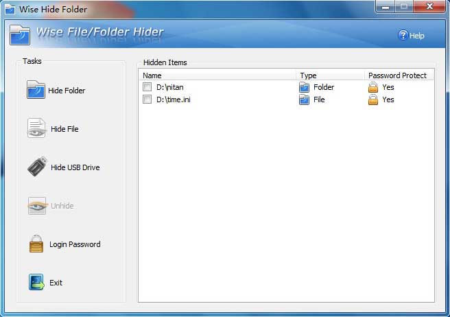 Wise Folder Hider h? tr? nh?p chu?t ph?i