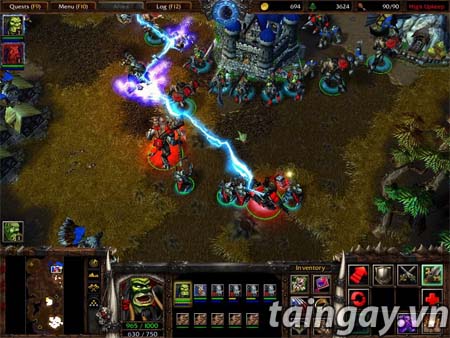 Warcraft III strategy game attractive